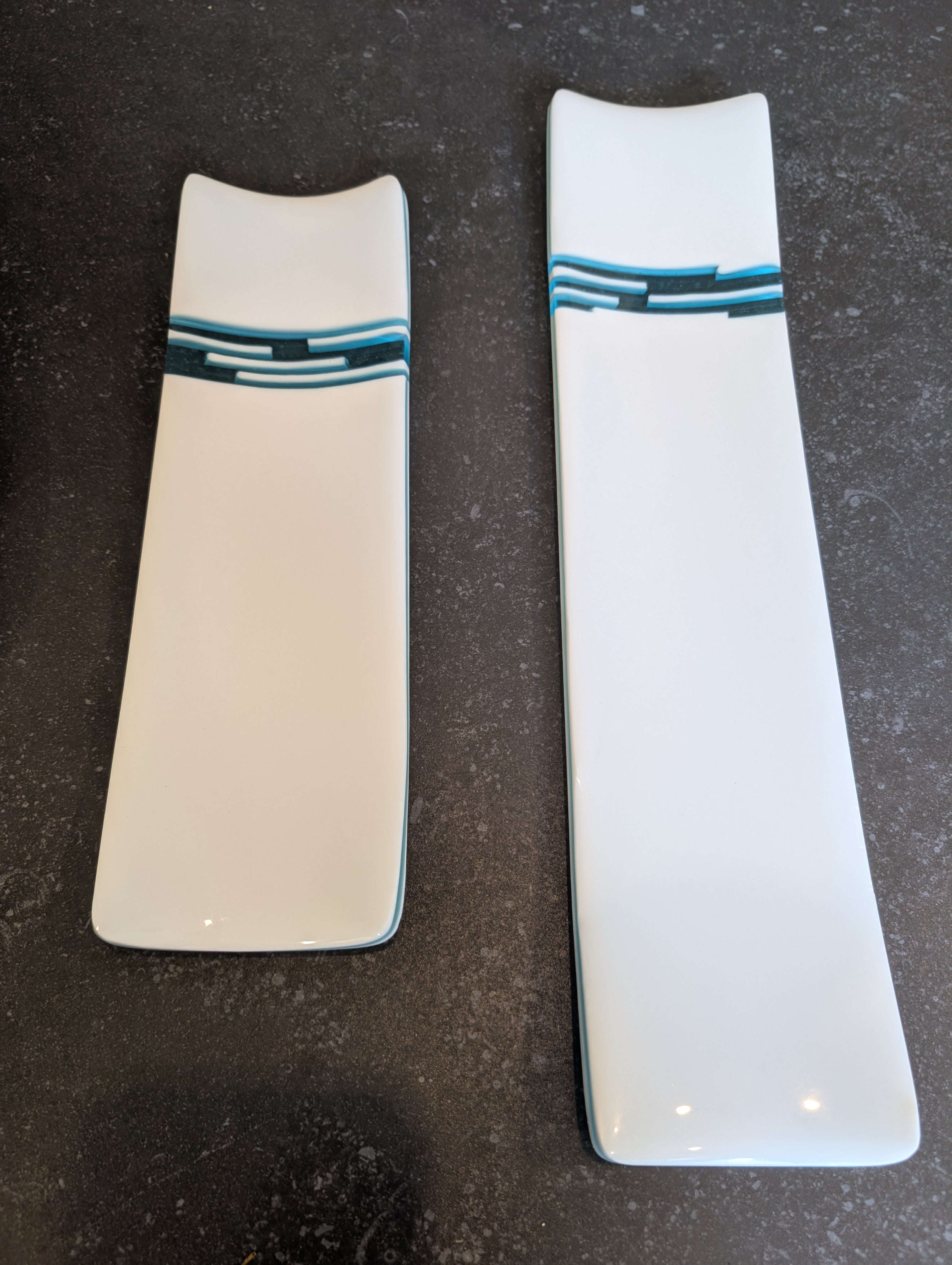 Aqua Rectangle Serving Dish